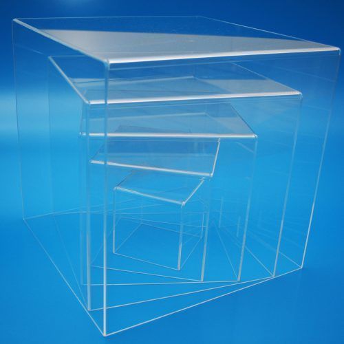 Clear Acrylic Cubes in Various Sizes 