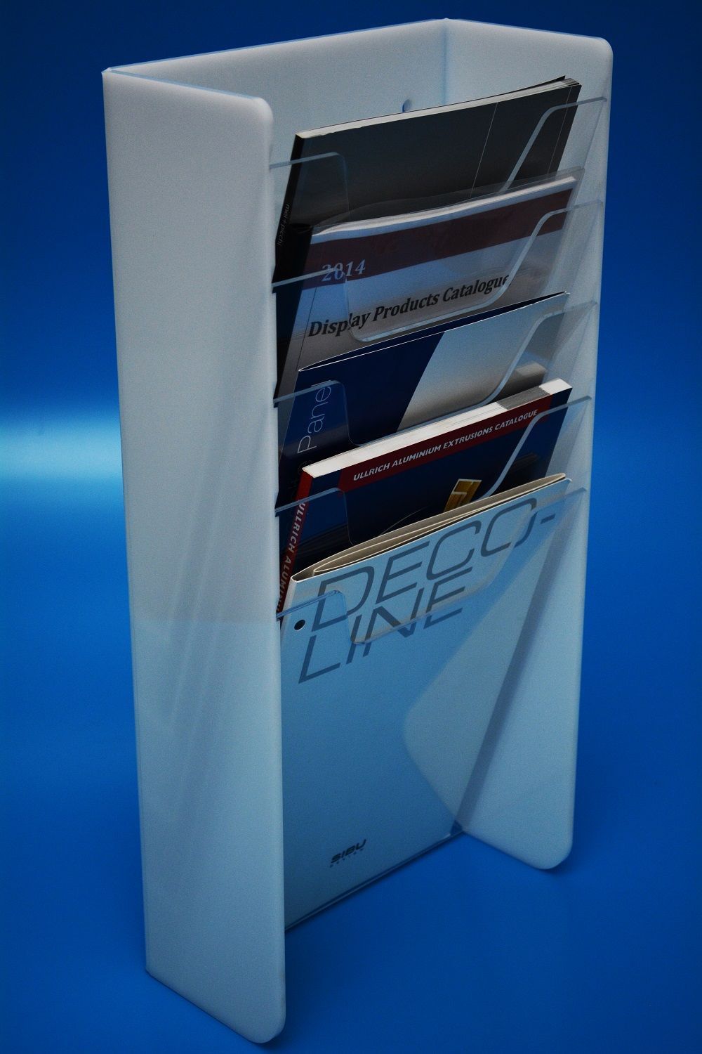 File and chart holder manufactured to hold catalogues and files