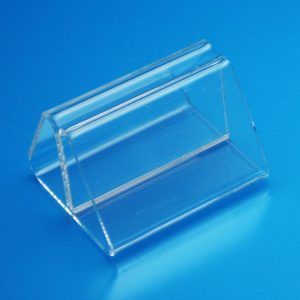 3mm clear acrylic ticket holder, bent construction