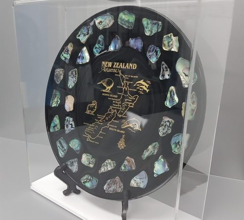 Custom Display Box Housing a Unique Plate