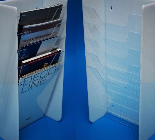 File and chart holder manufactured to hold catalogues and files