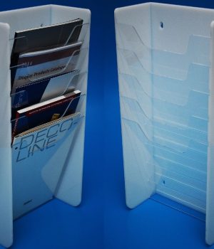 File & Chart Holders File and chart holder manufactured to hold catalogues and files