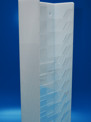 Opal acrylic file and chart holder manufactured to holder folders