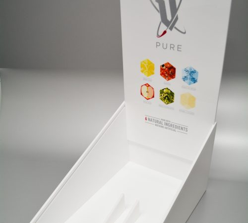 Product promoter and shipping display case - open