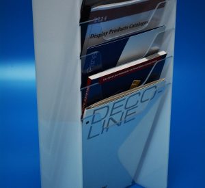 File and chart holder manufactured to hold catalogues and files