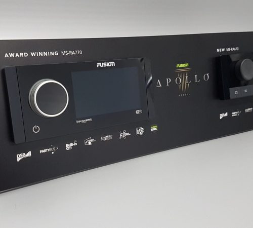 Interactive black acrylic display stand designed to house head decks
